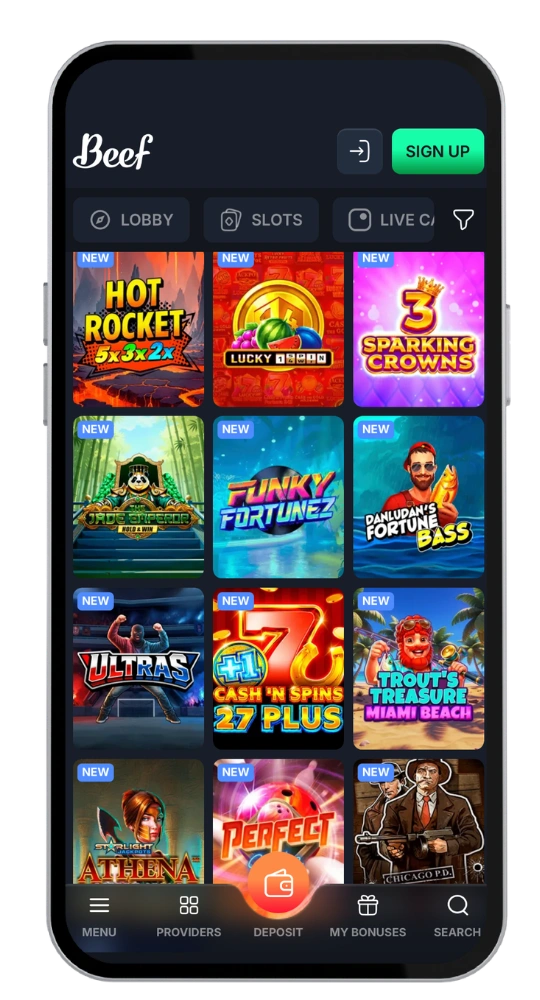 BeefCasino sign in